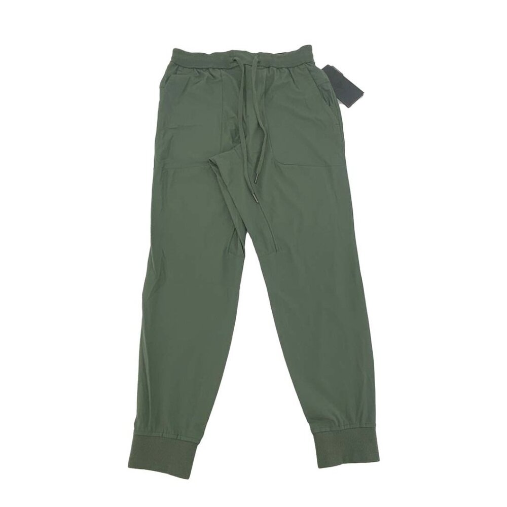Verzuse Women's Olive Active Pants / Ribbed Cuff / Elastic Waistband / Size Med